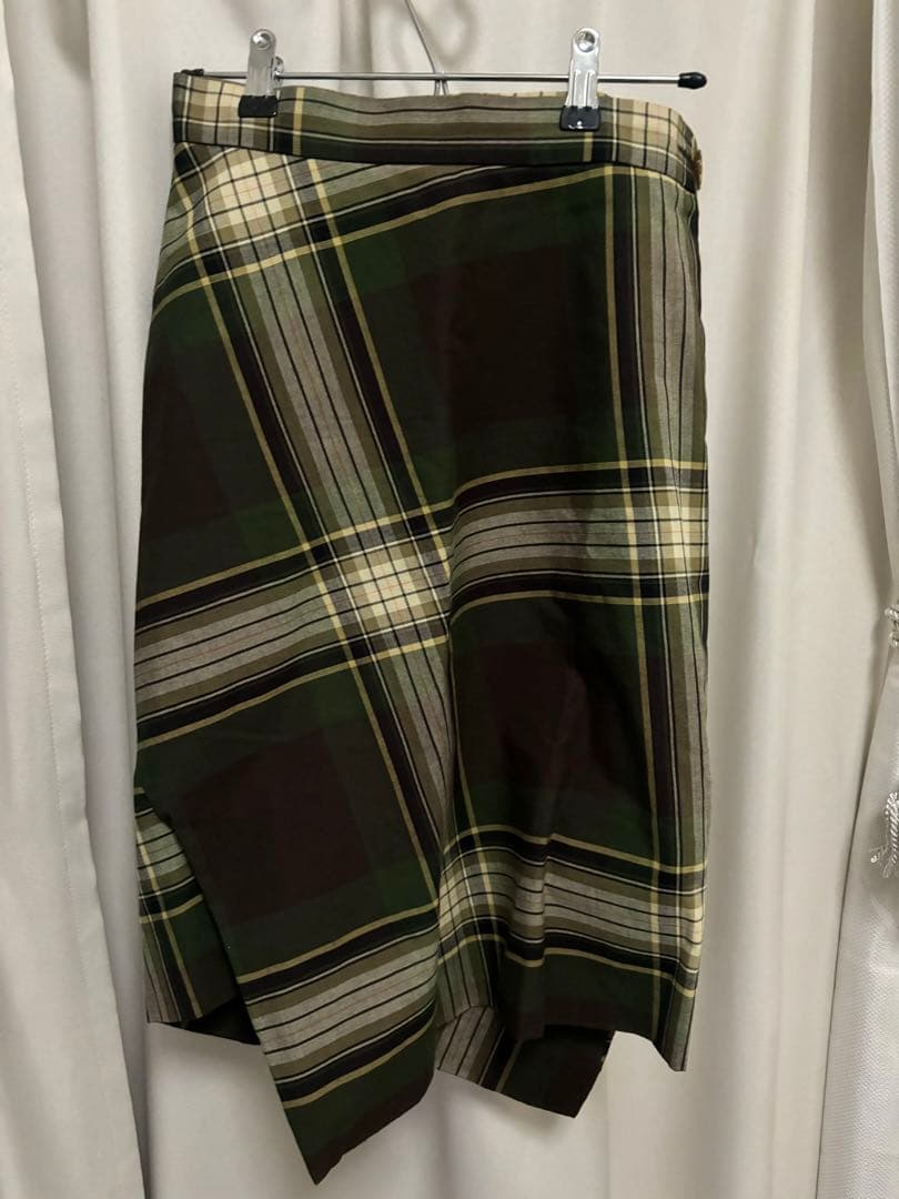 vivienne westwood 変形チェックタイトスカート