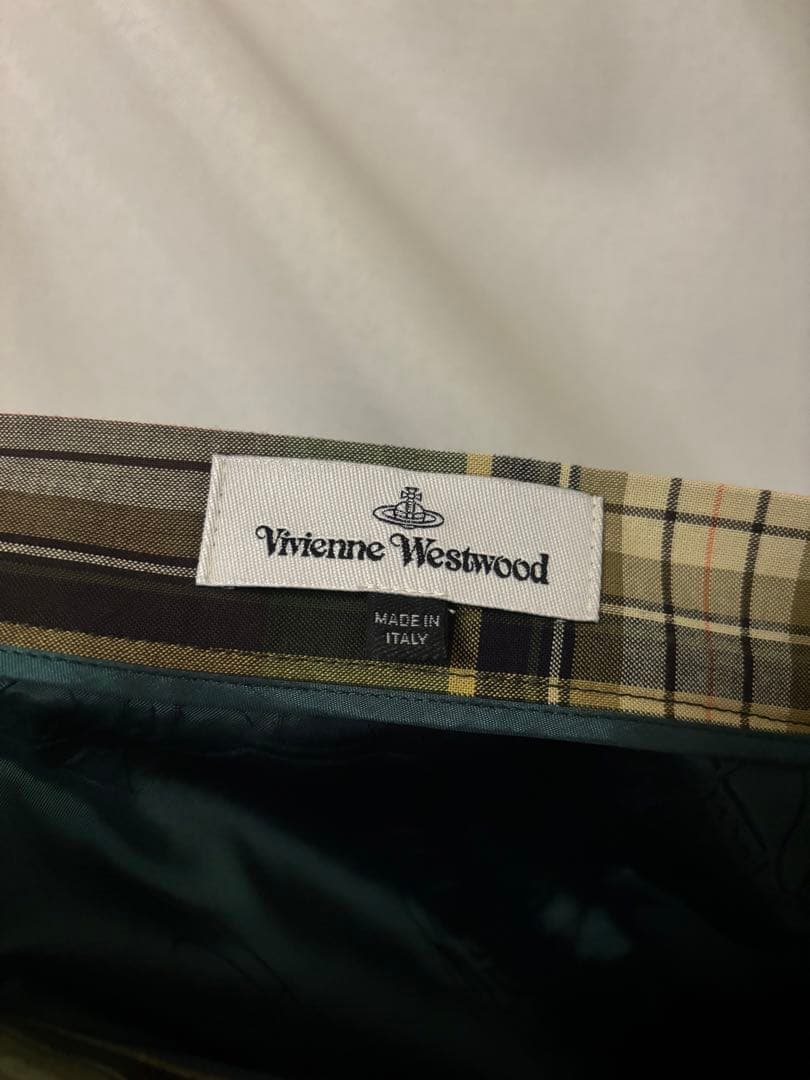vivienne westwood 変形チェックタイトスカート