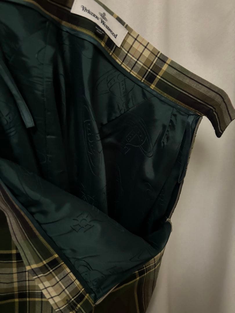 vivienne westwood 変形チェックタイトスカート