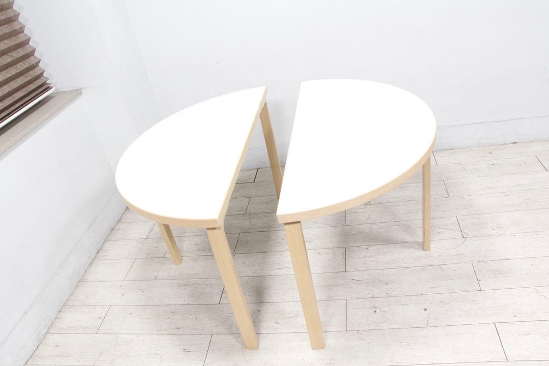 【極美品】artek アルテック TABLE 95 半円形 テーブル 2セット