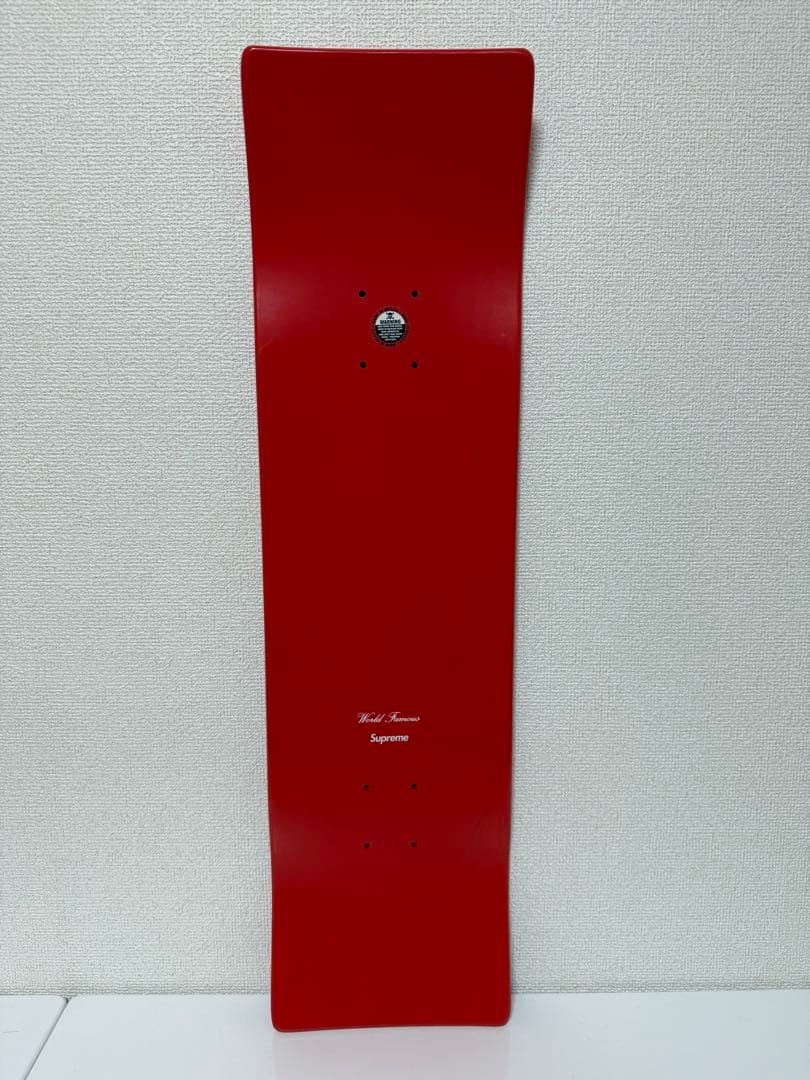 Supreme22SSアンカットボックスロゴスケートボード レッド