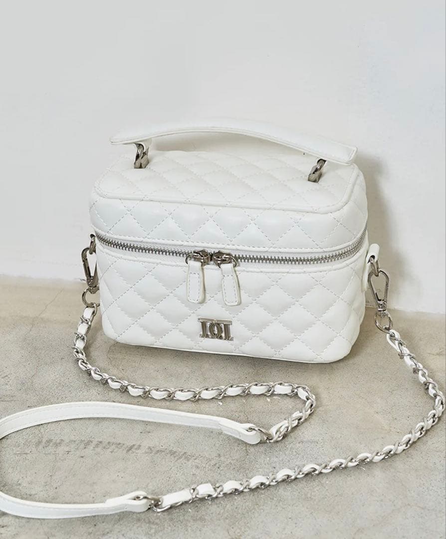 darich キルティングショルダーミニバッグ ホワイト