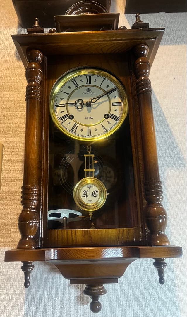 アリス愛知30DAY SuperLight振り子時計ゼンマイ掛け時計