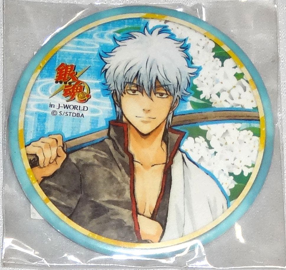 銀魂 花鳥風月 缶バッジ 坂田銀時