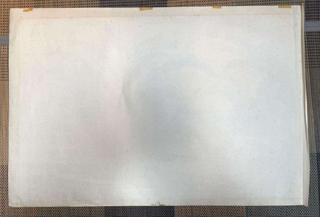 中国　蘇州画家　江和汀作　蘇州月夜　肉筆　水墨画　表具前　送料込み251211