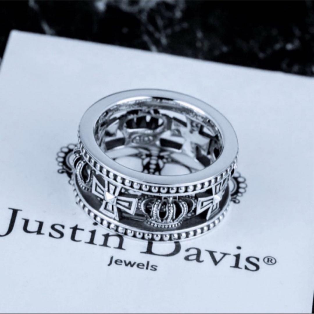 美品!ジャスティンデイビス SRJ175 クロスクラウンリング