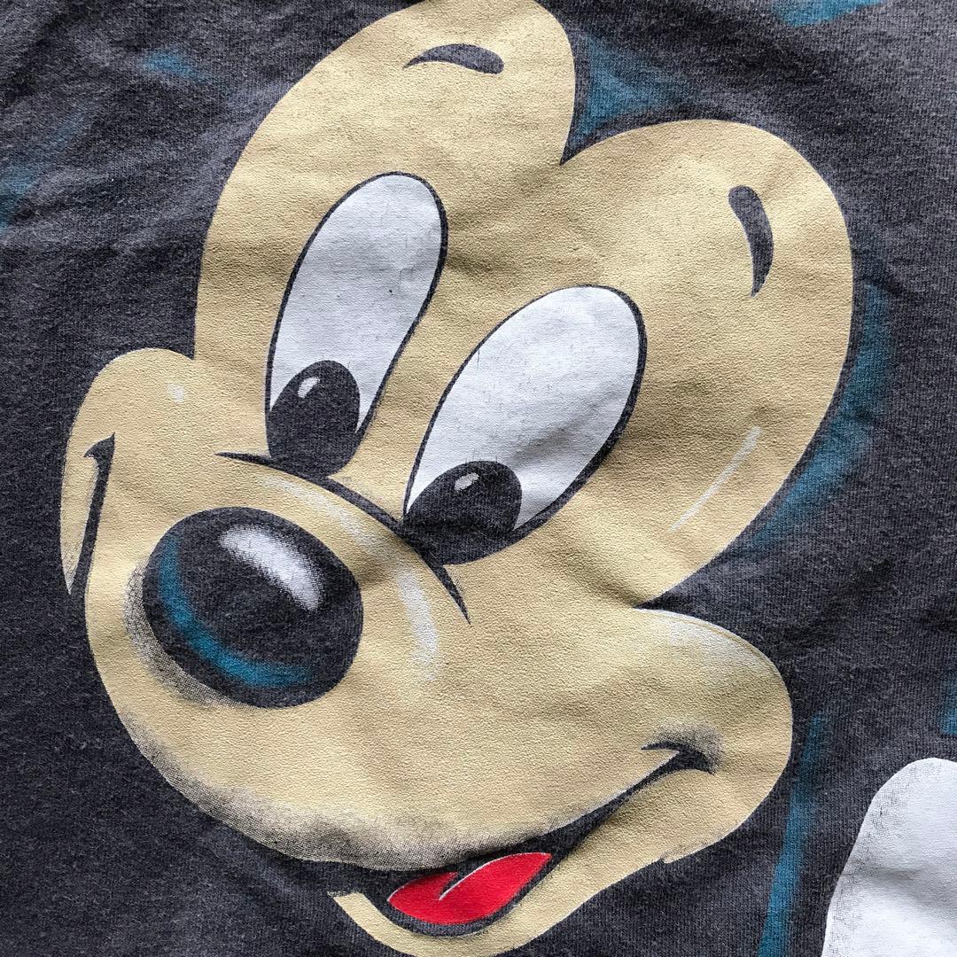 27 ミッキー mickey 90年代ヴィンテージ 突き抜け Tシャツ
