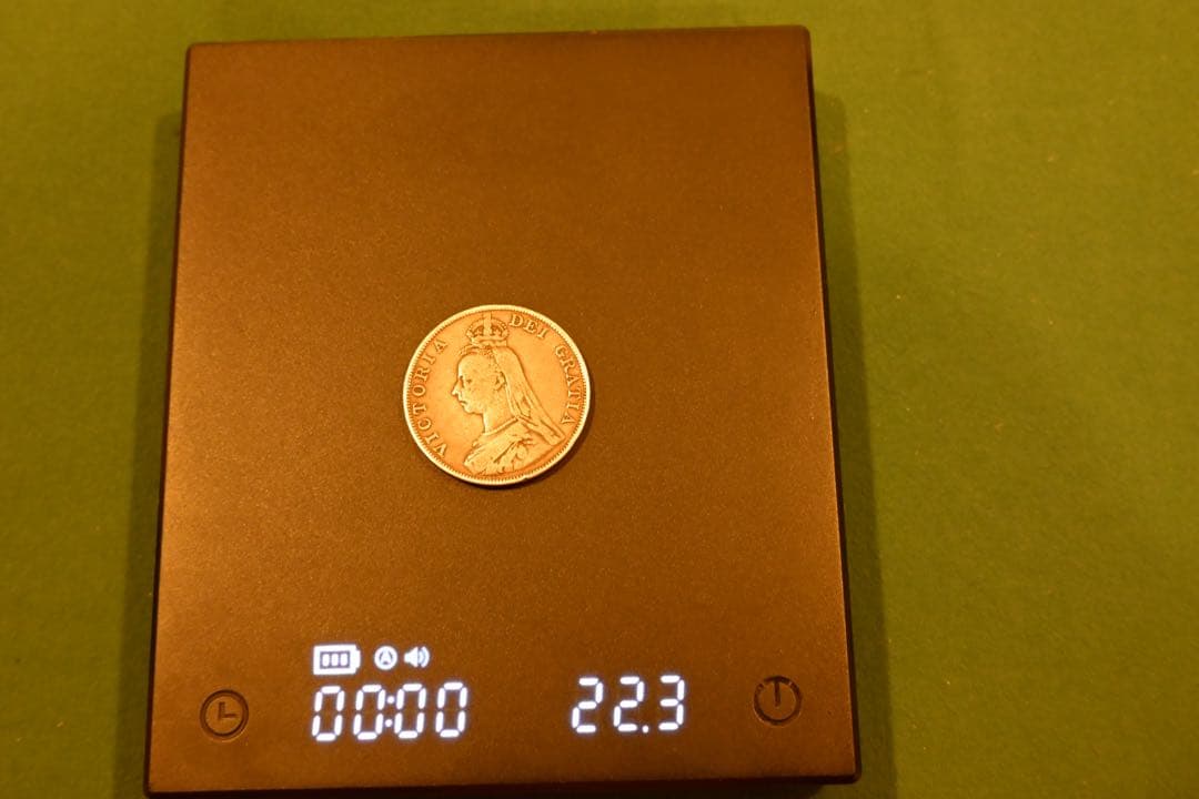 ダブルフローリン銀貨　美品　1890年①