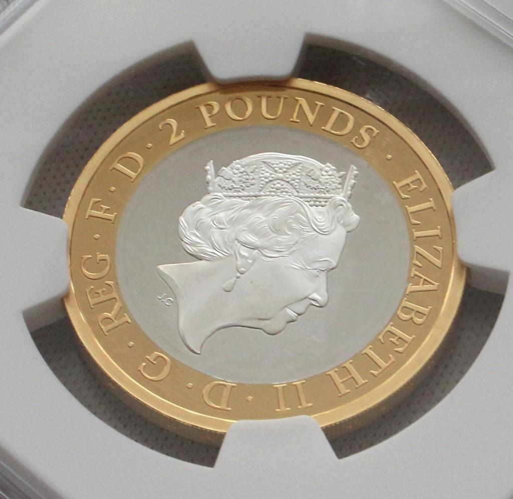 2020年イギリス メイフラワー号 400周年 ￡2 銀貨 NGC PF70UC