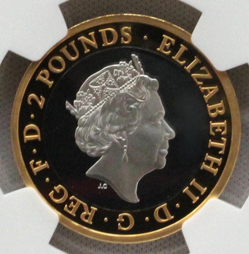 2020年イギリス メイフラワー号 400周年 ￡2 銀貨 NGC PF70UC