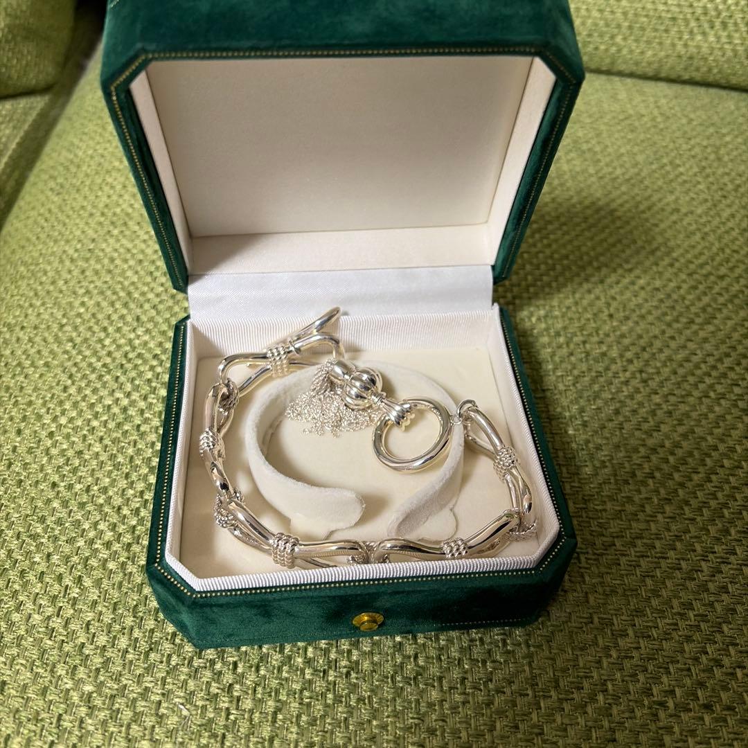 Santaku シルバーチェーンブレスレット