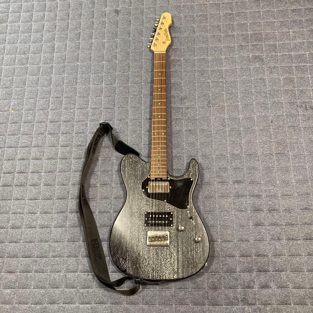 wifol！エレキギターGrass Roots ブラック ストラップ付き