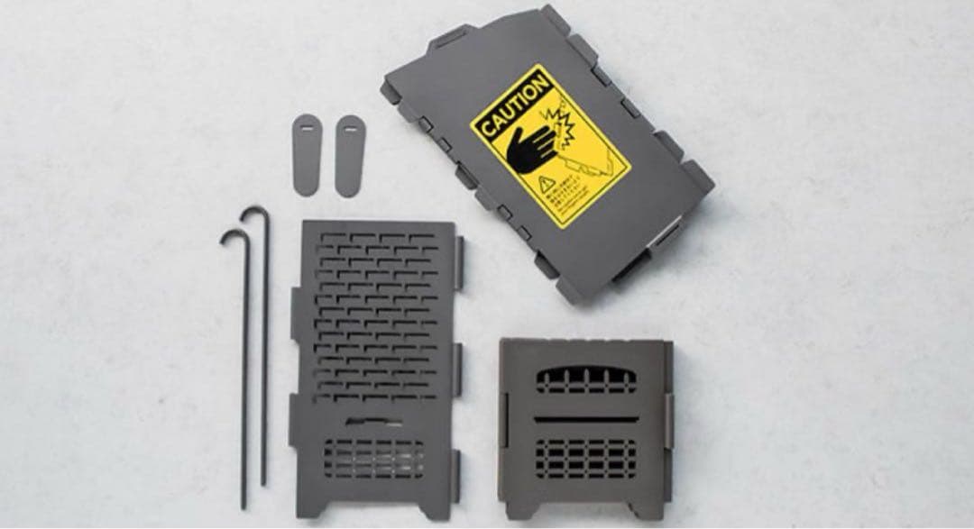 新品 サンゾー工務店 ロダン ハンゲツ半月セット BRICK焚き火台