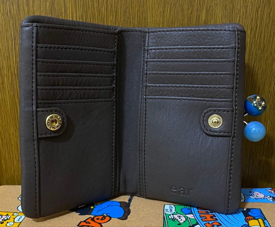 未使用　ear PAPILLONNER イアパピヨネ がま口折り財布