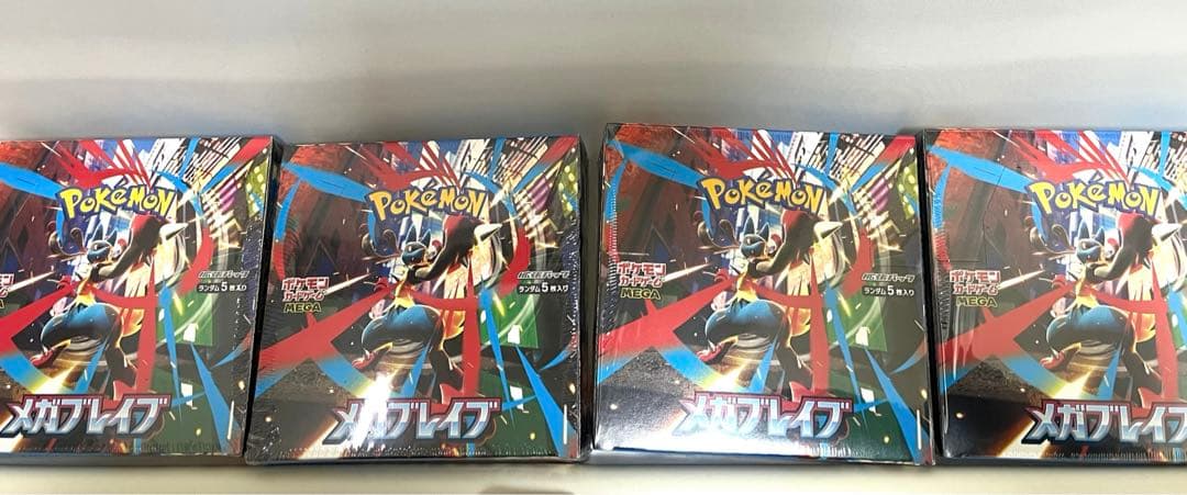 ポケモンカード　メガブレイブ　シュリンク付き　4BOX 新品未開封