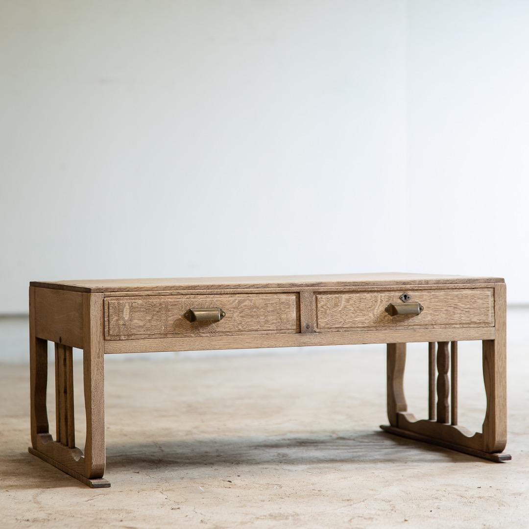 古家具 楢のローテーブル 文机 /幅786 高333 奥行508 送料込