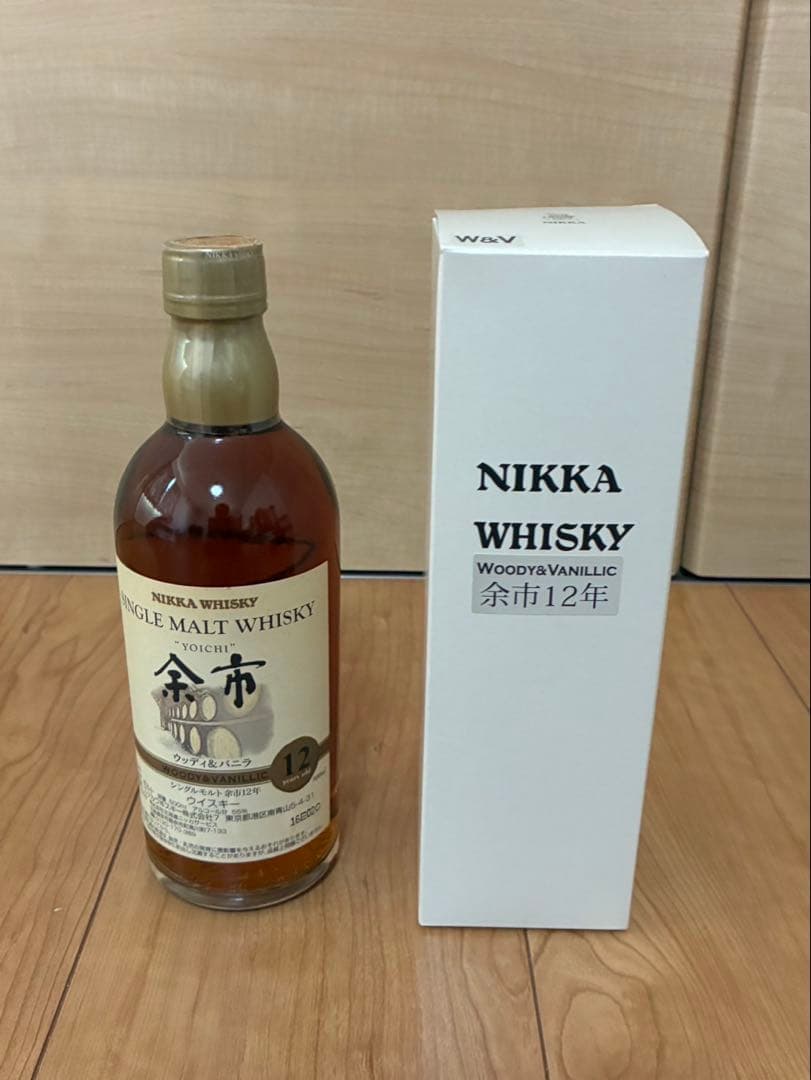 新品未使用　余市12年　ウッディ&バニラ　新品未開封　ウイスキー　500ml