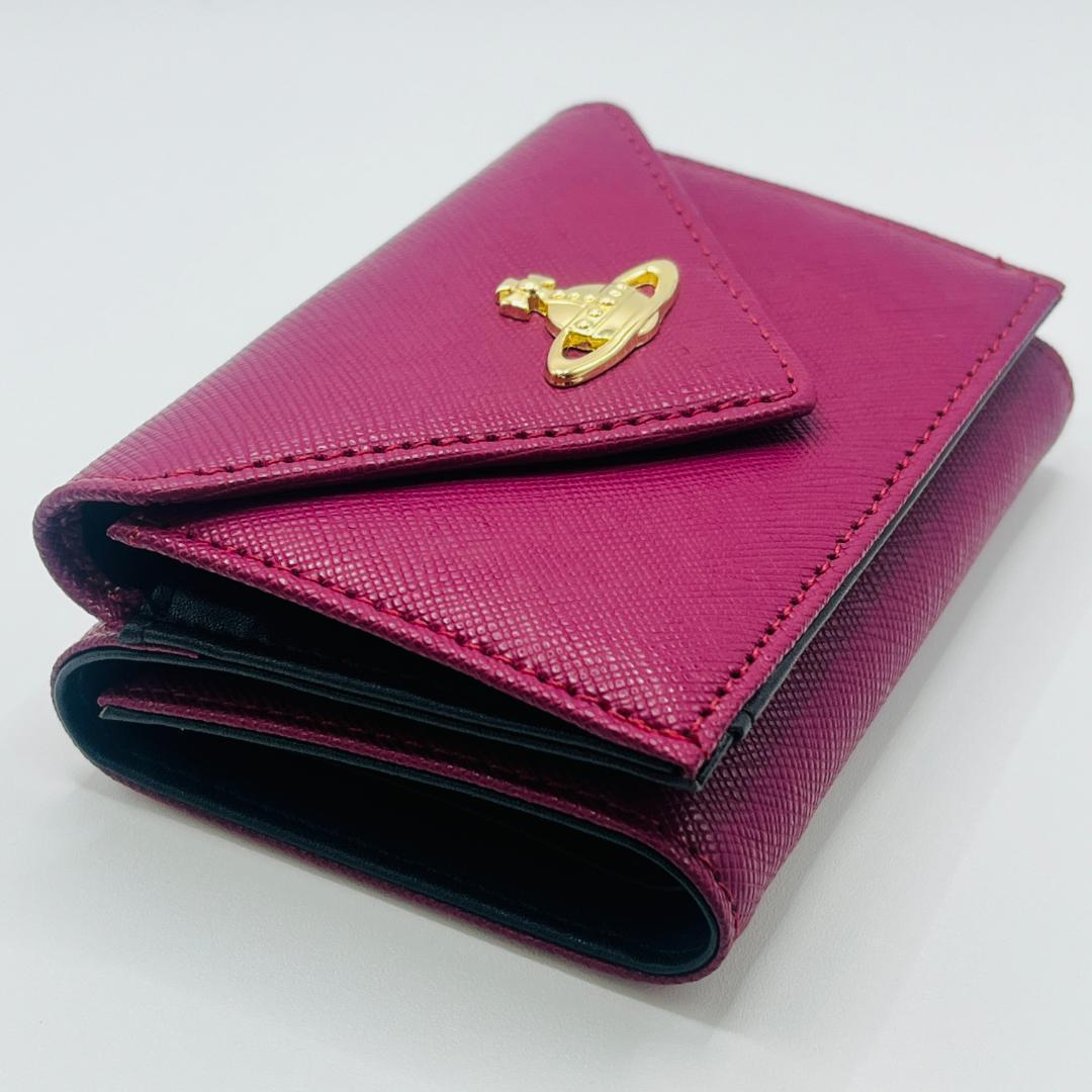Vivienne Westwood 新品 ミニ財布 レター型 エンジ 赤 折財布
