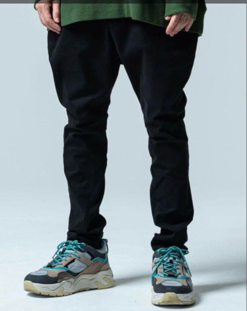 qlamb ブラック サルエルパンツ Lサイズ