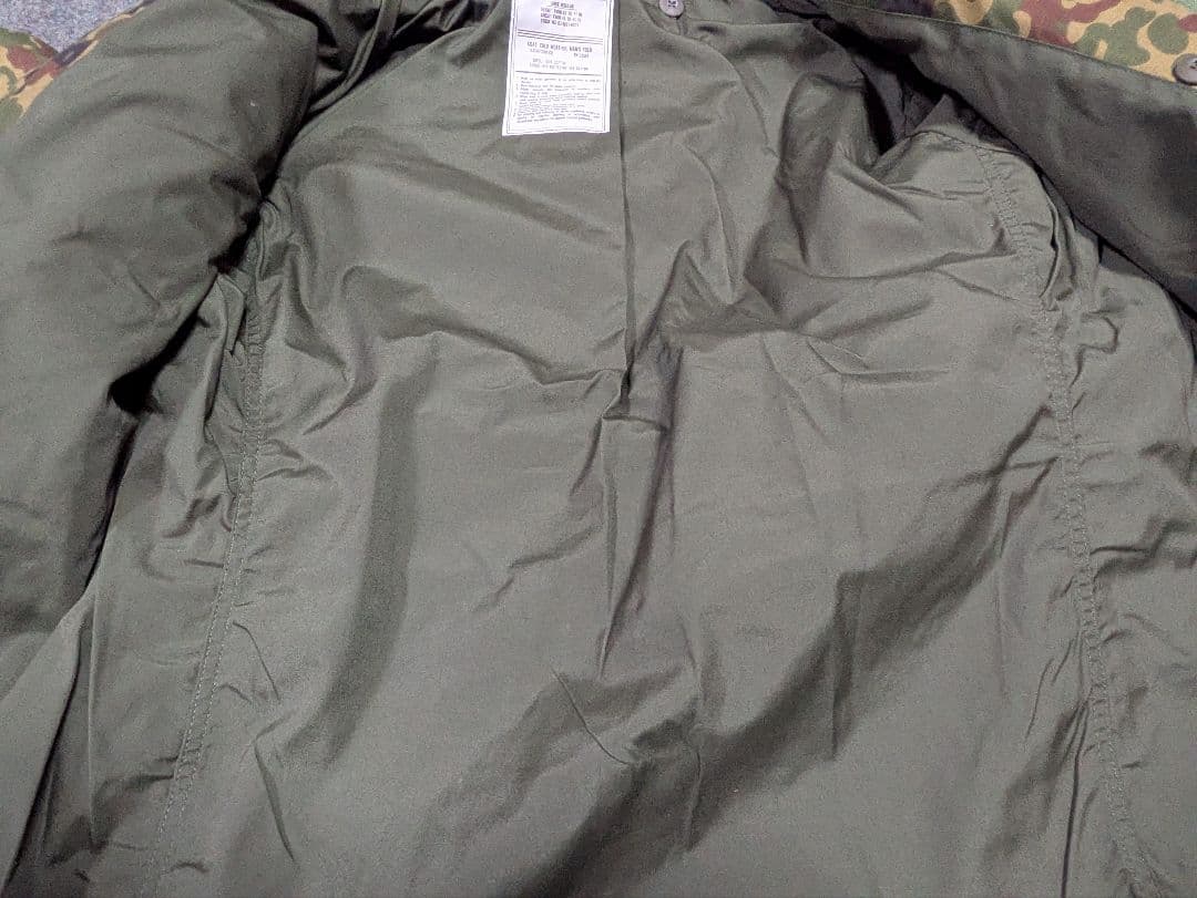 陸上自衛隊　M65フィールドジャケット　2型迷彩秋冬茶系　戦闘外被　防寒　L