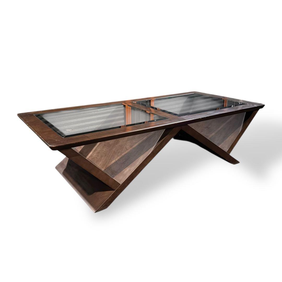マルニ 木工 ガラス天板 ローテーブル｜モダンデザイン