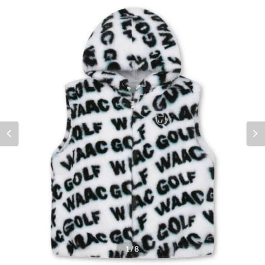 ゴルフウェア【WAAC】エコファーロゴフーディーベスト　ファーベスト　2