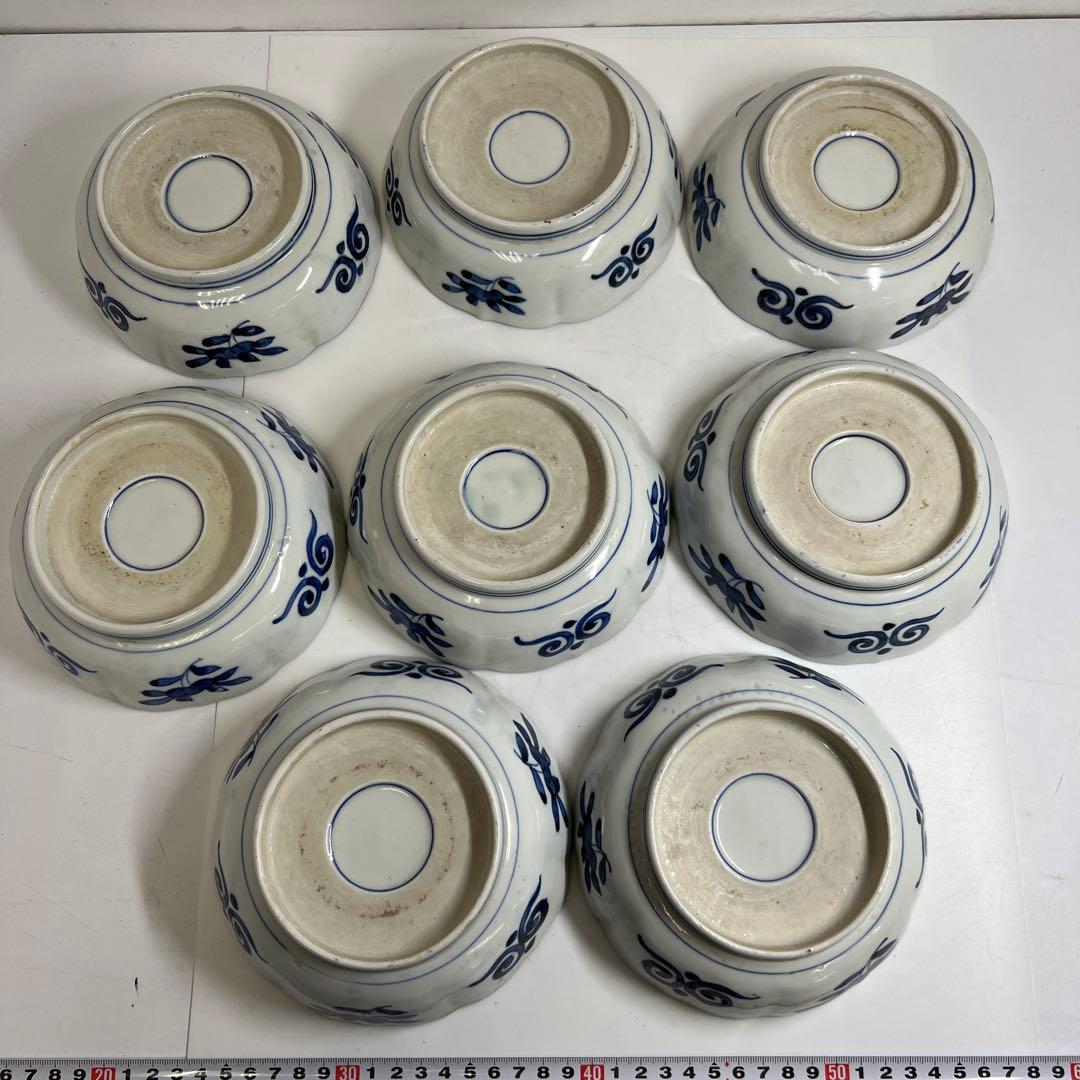 古伊万里　膾皿　17枚　直径15.2㎝　東な7-1201②