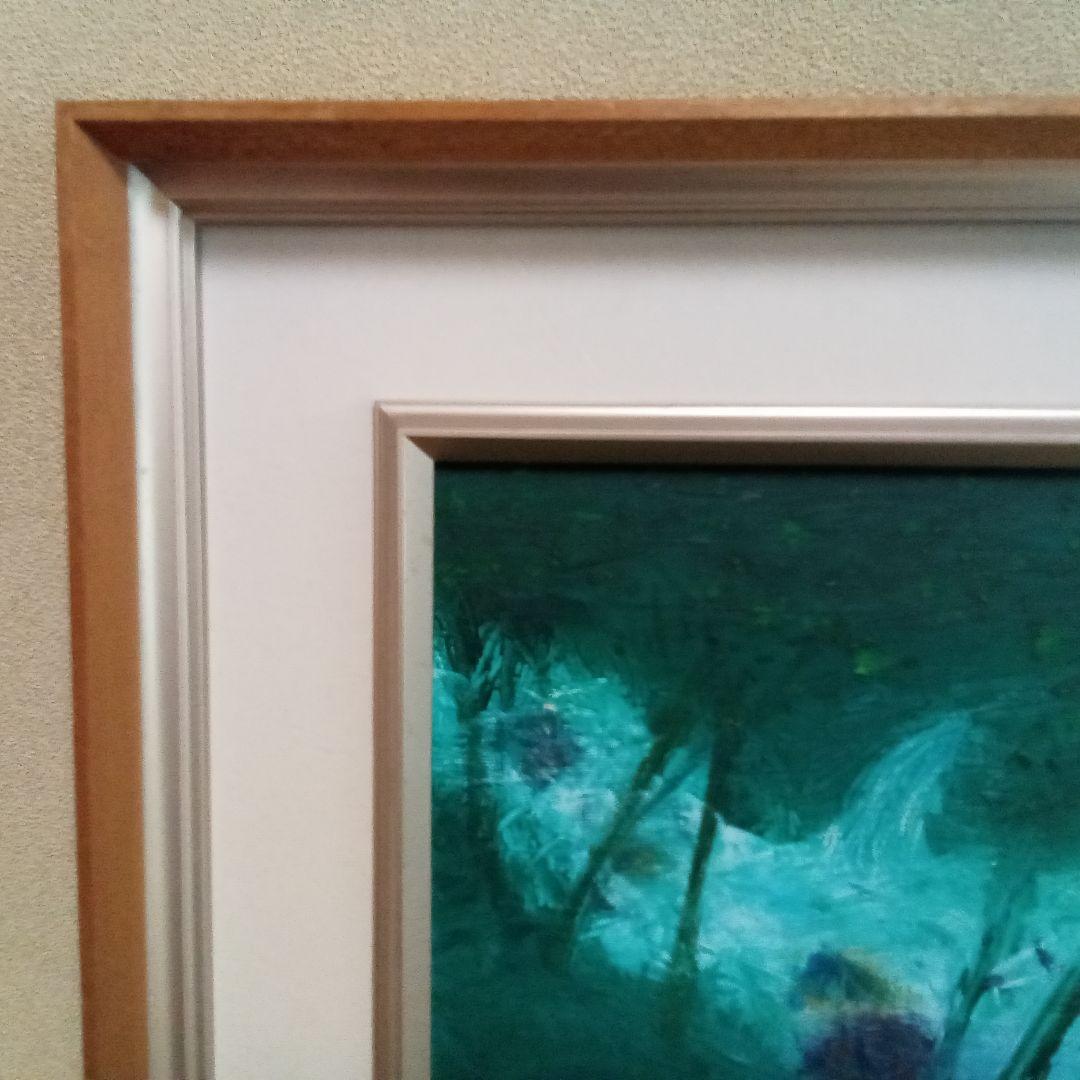 ふく　《 奥入瀬渓流 》石橋宏一郎　 油絵　F3　額入り