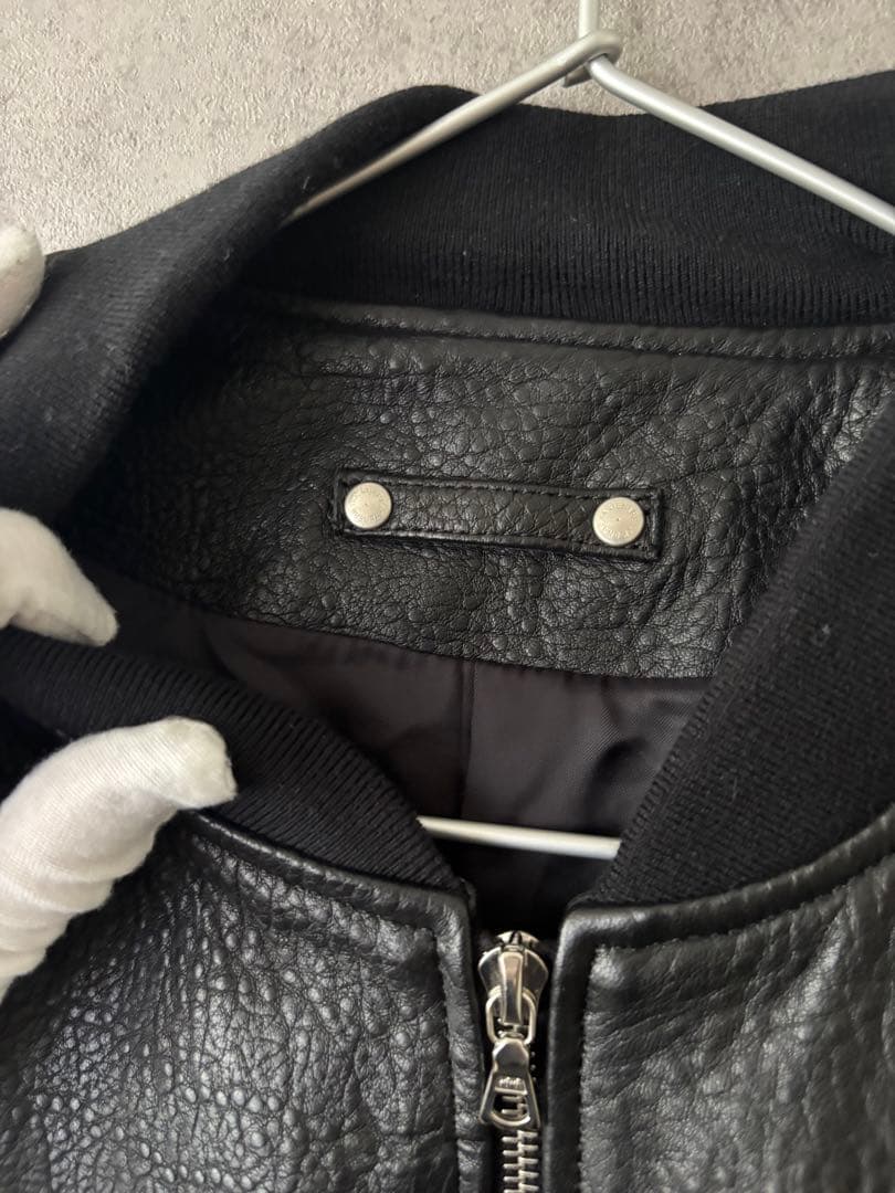 シュタイン stein　シュリンクレザージャケット　ジップアップ