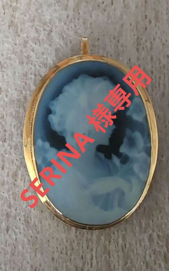 カメオブローチ　ペンダントトップ　2way　18ｋ　中古美品