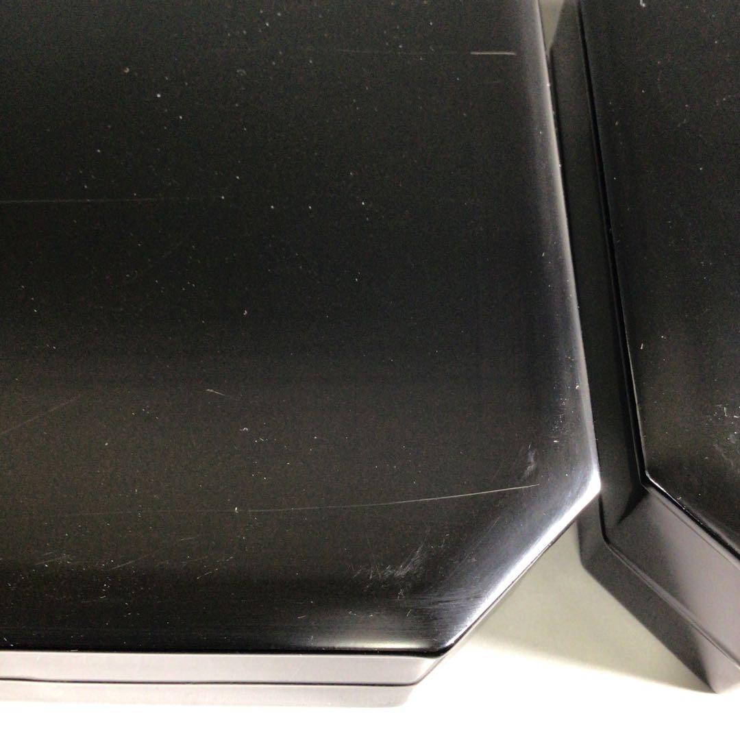 Ｒ５３１　縁高　『塗師　春香作』『真塗』『五段重』　共箱　菓子器　懐石道具