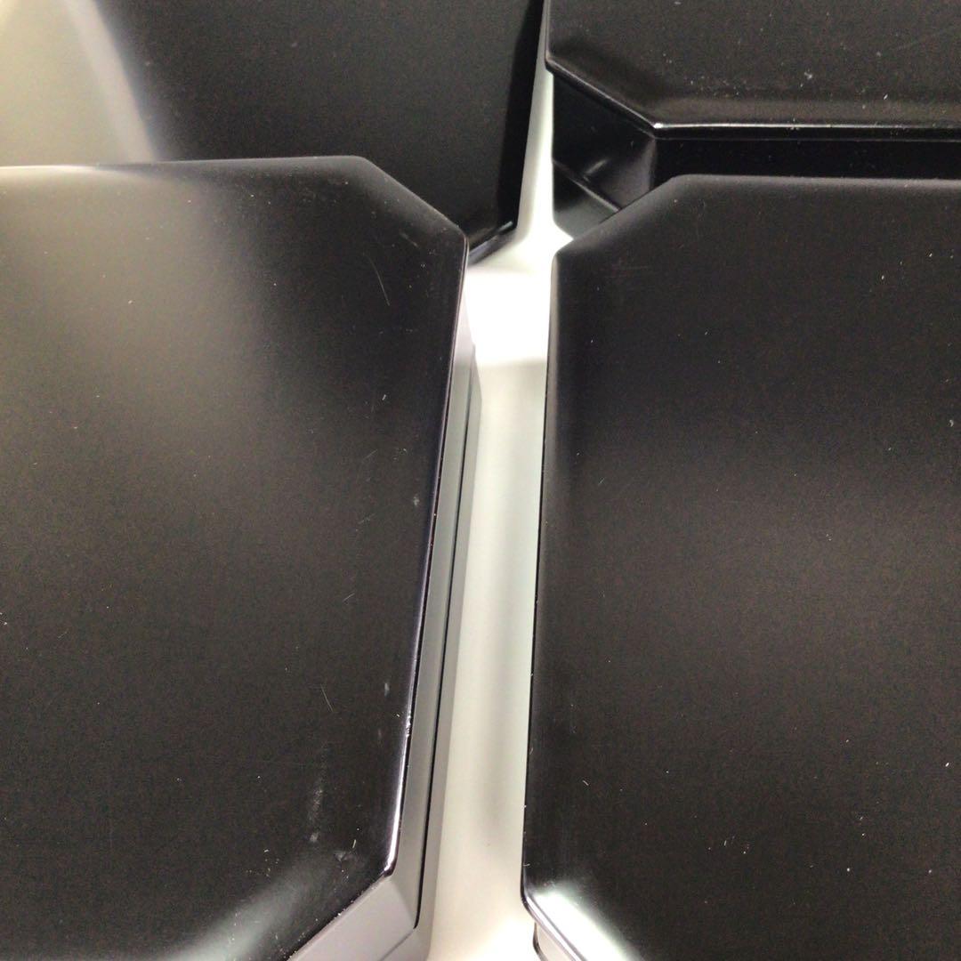 Ｒ５３１　縁高　『塗師　春香作』『真塗』『五段重』　共箱　菓子器　懐石道具