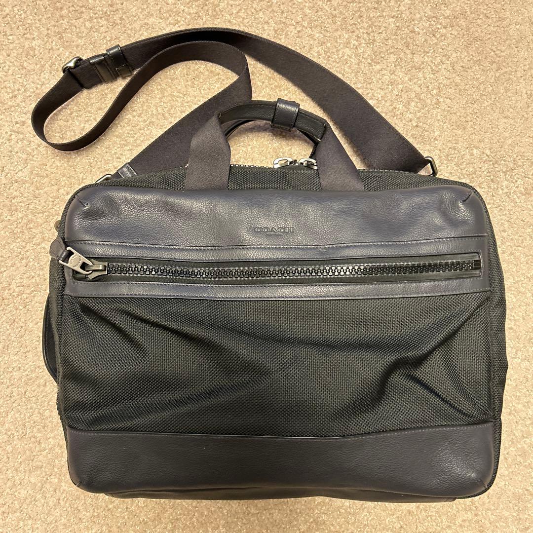 COACH ビジネスバッグ ネイビーグレー