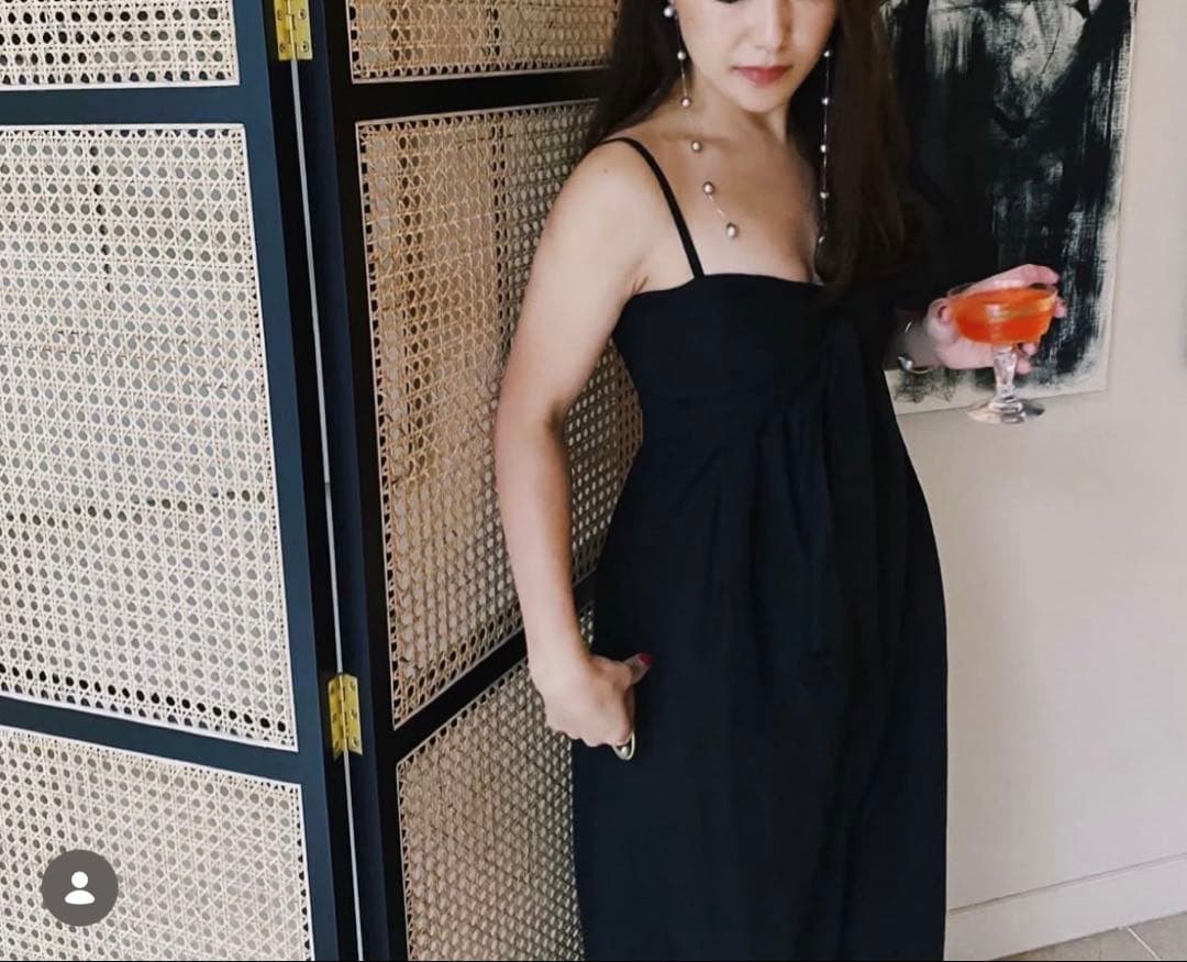 MAAYA loulou シルバー パール ロングピアス