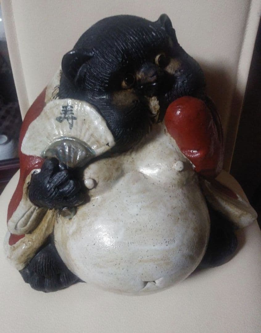 一点物！！！手作り たぬき 置物 信楽焼