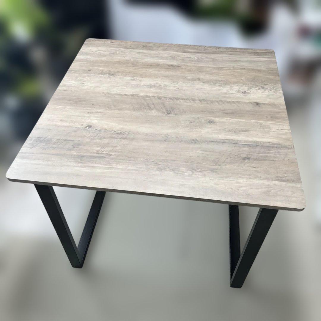 ダイニングテーブル　90スクエア　アイアン脚