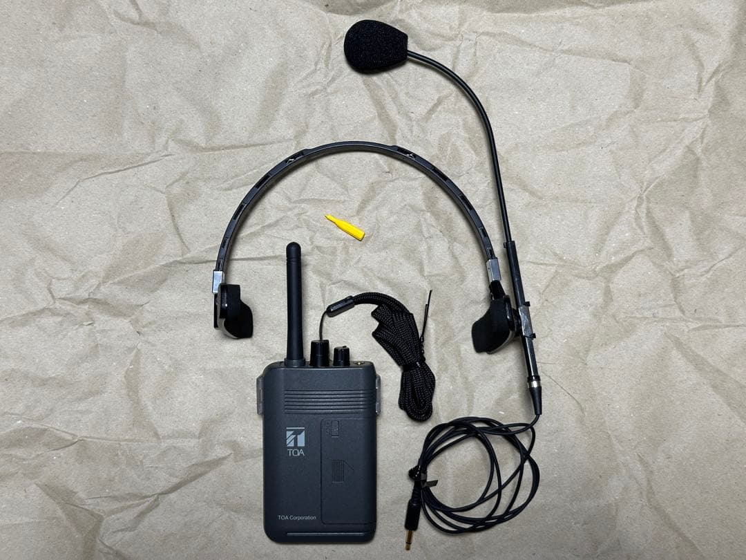 【完動美品】TOA WM-1100+YP-M301 1台 ワイヤレス送信機