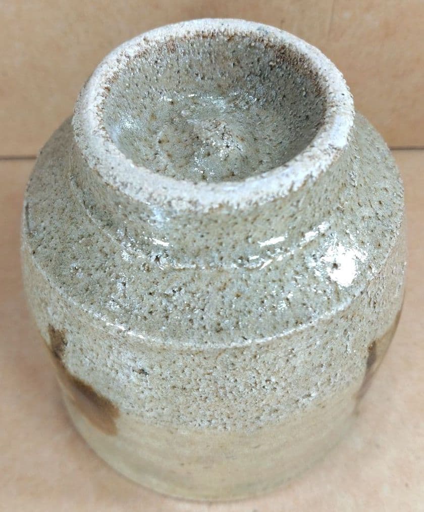 【本物保証】濱田庄司(浜田庄司) 湯呑(三面鉄絵）共箱 人間国宝 益子焼