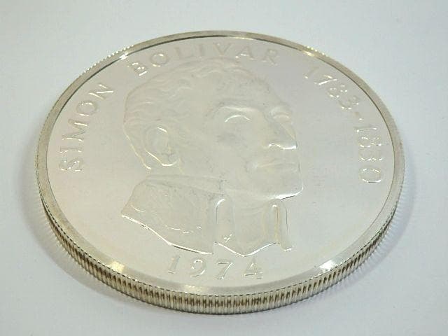 1974年 パナマ 20バルボア 銀貨