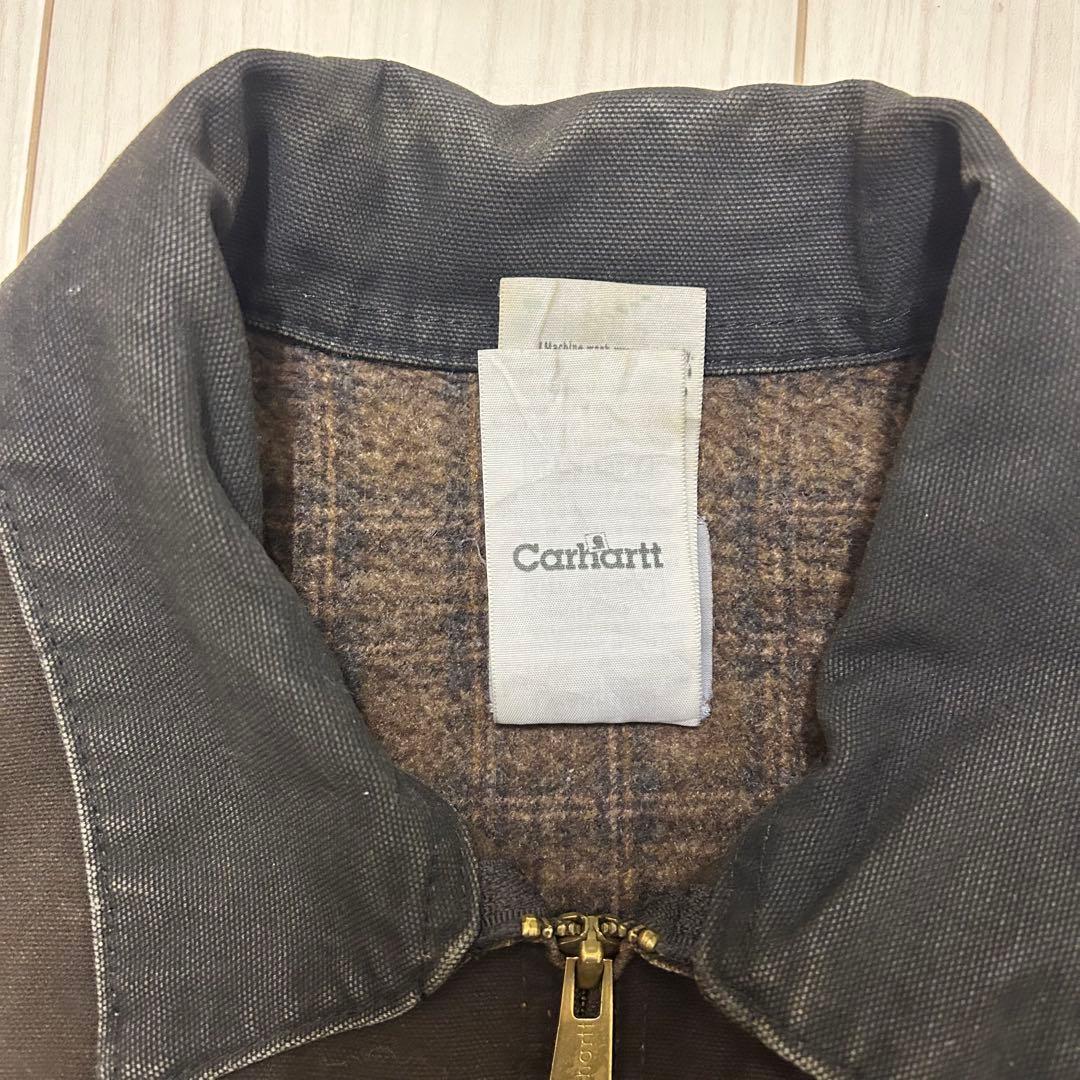 Carhartt カーハート　デトロイトジャケット ブラウン　XLサイズ　短丈