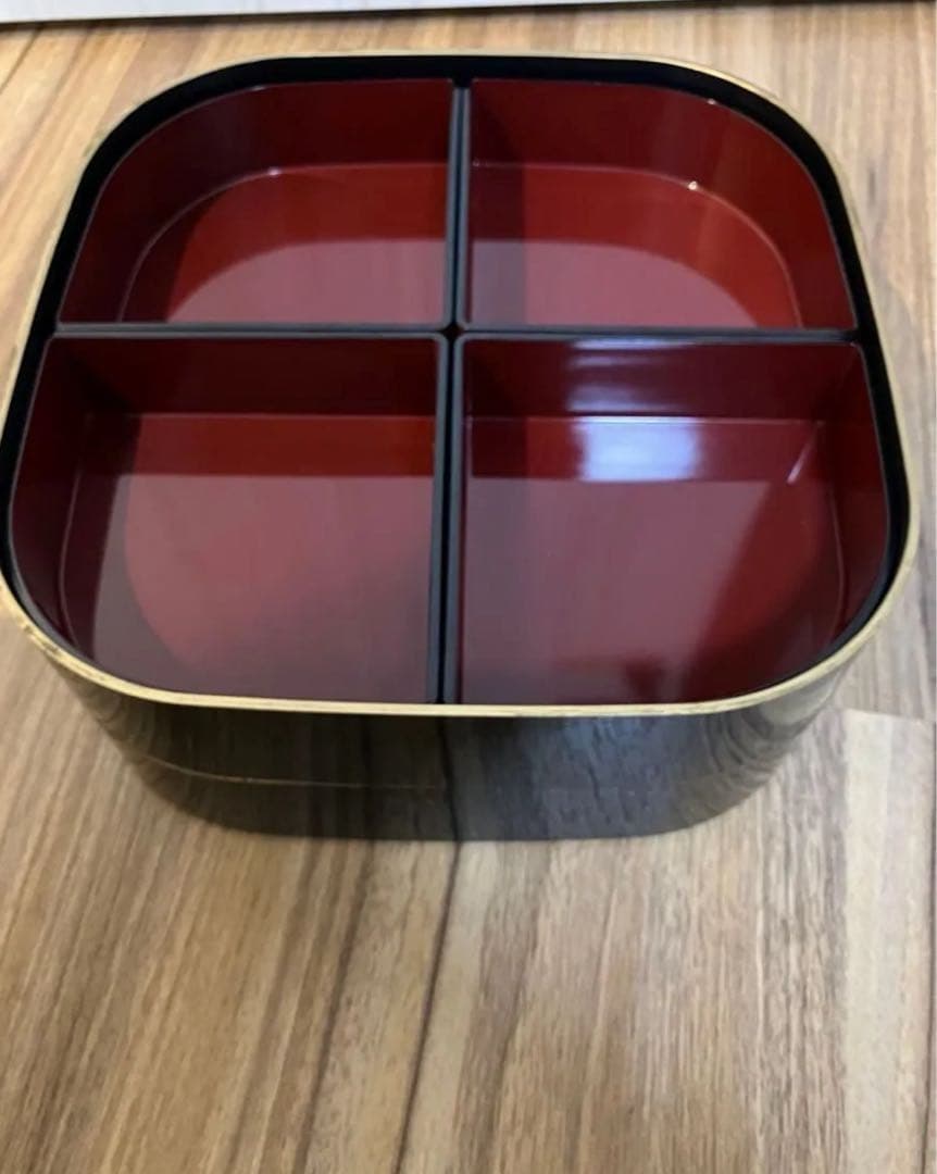 漆器 重箱 四角形