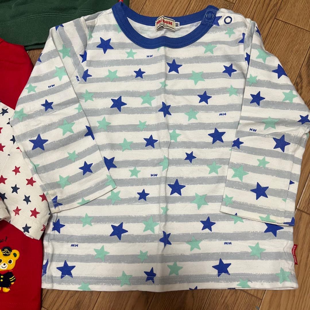 美品　ミキハウス★ まとめ売り　トレーナー　ロンT 90