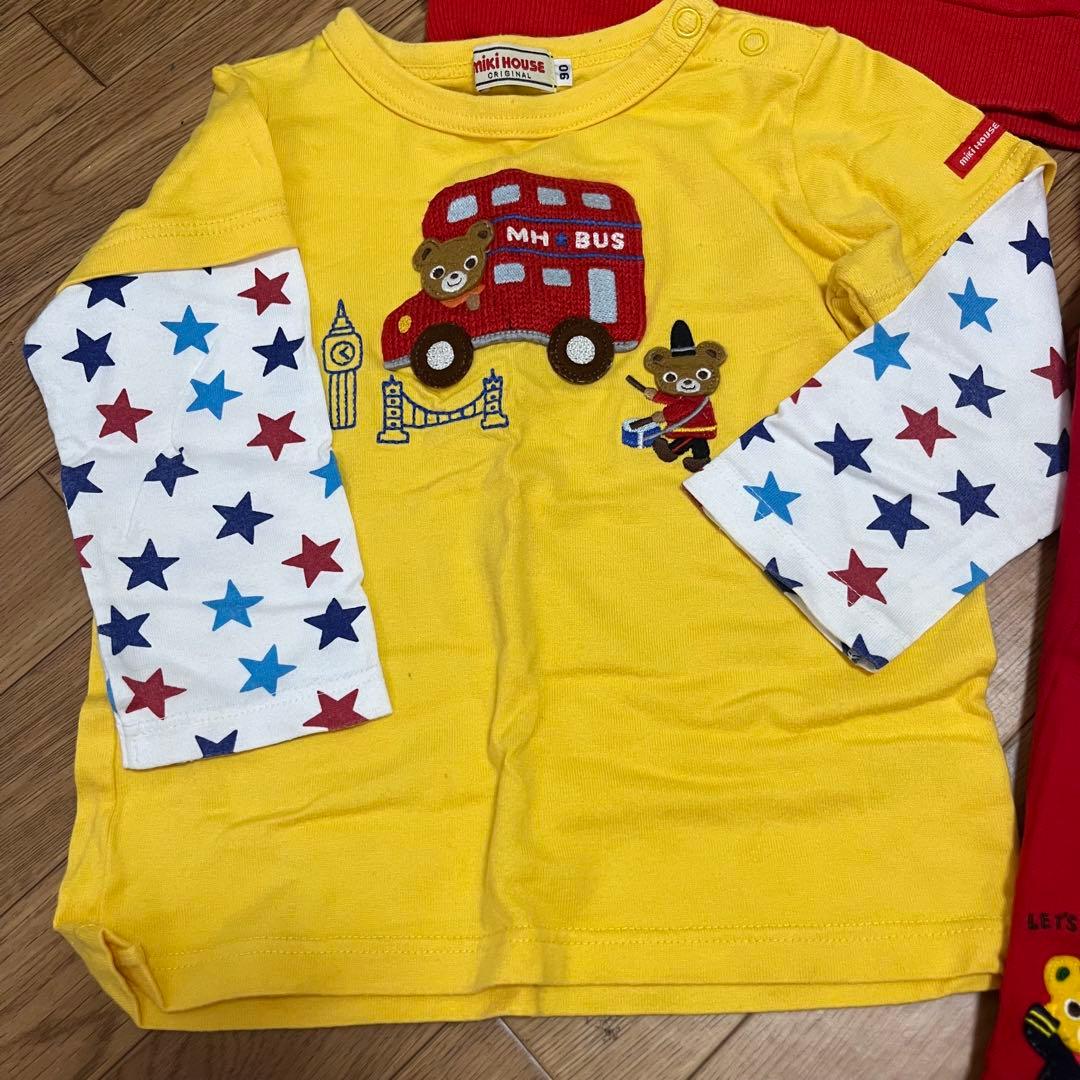 美品　ミキハウス★ まとめ売り　トレーナー　ロンT 90