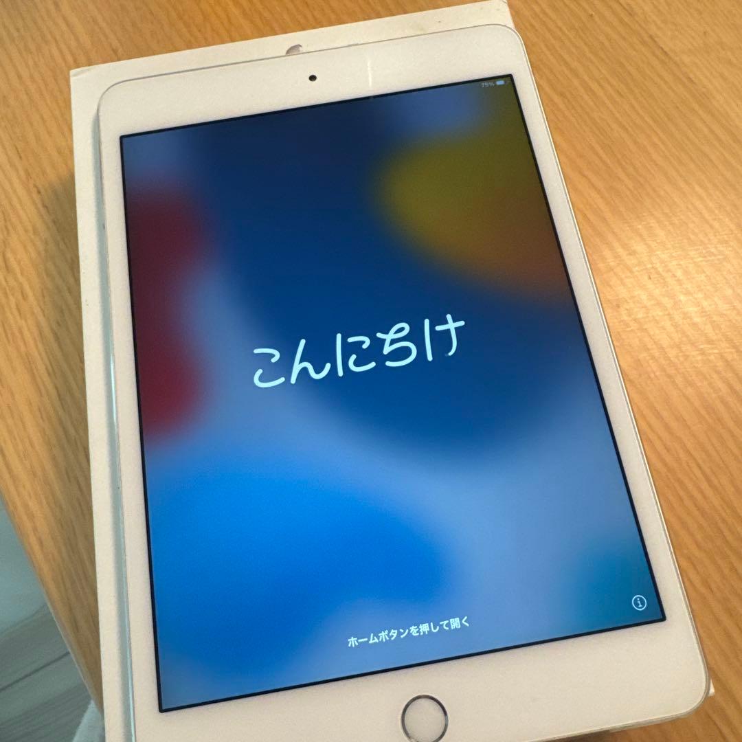 iPad mini4 128GB wifi silver 本体 充電器&箱付き