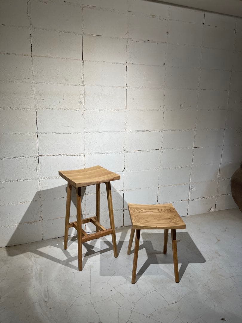 リフレッシュタイプチェア　ロータイプ　オーク無垢材　ウチダ