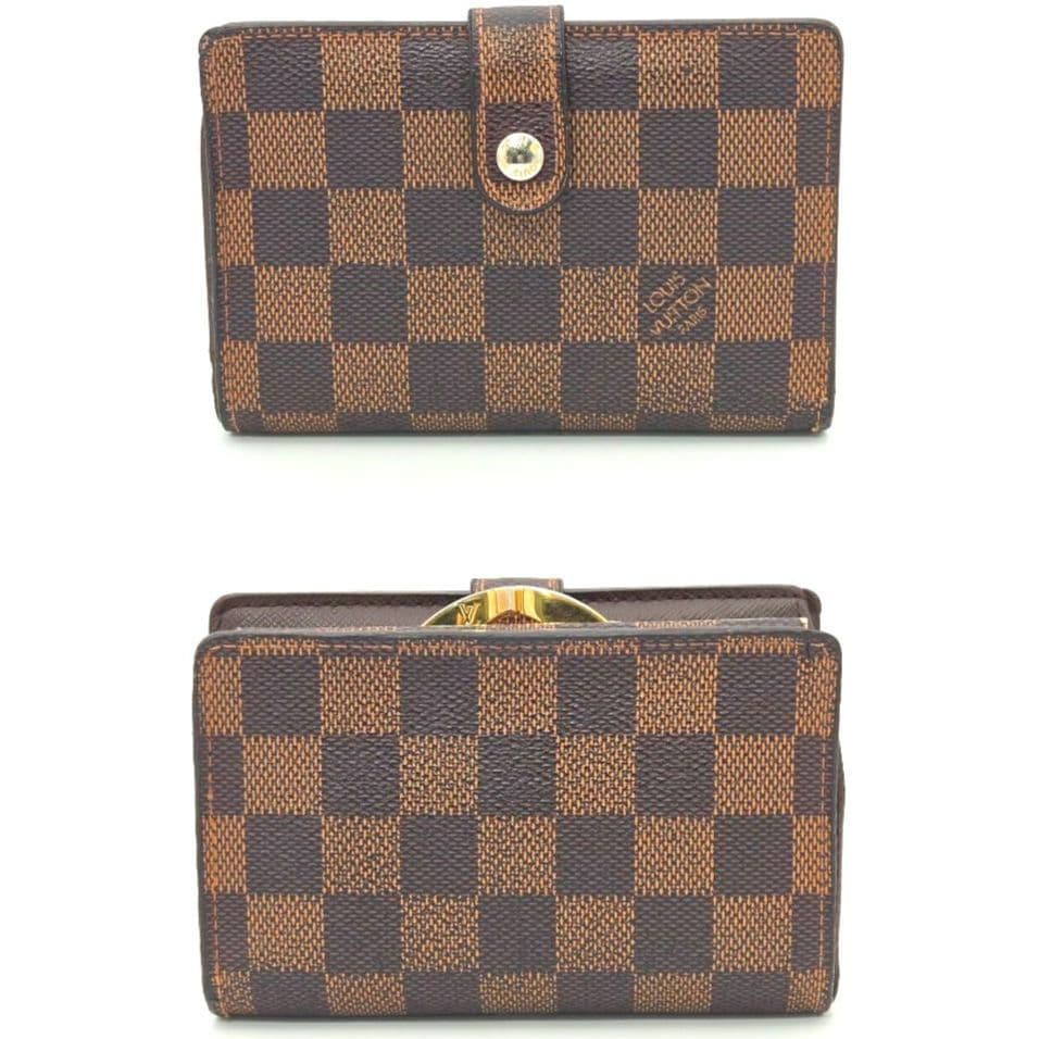 【新型】ルイヴィトン ポルトフォイユ ヴィエノワ ダミエ がま口 二つ折り財布