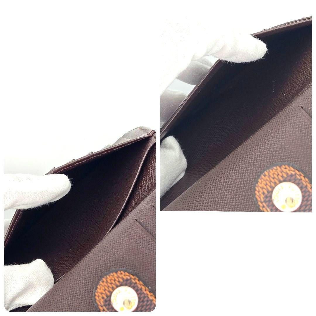 【新型】ルイヴィトン ポルトフォイユ ヴィエノワ ダミエ がま口 二つ折り財布