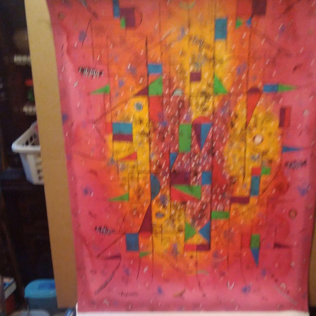 水彩画「ワークス 　L －6」若松愛子、リト大判