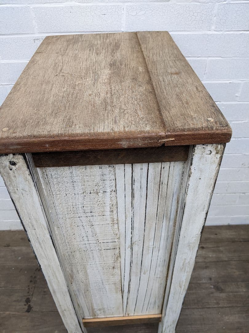 古材飾り棚　白