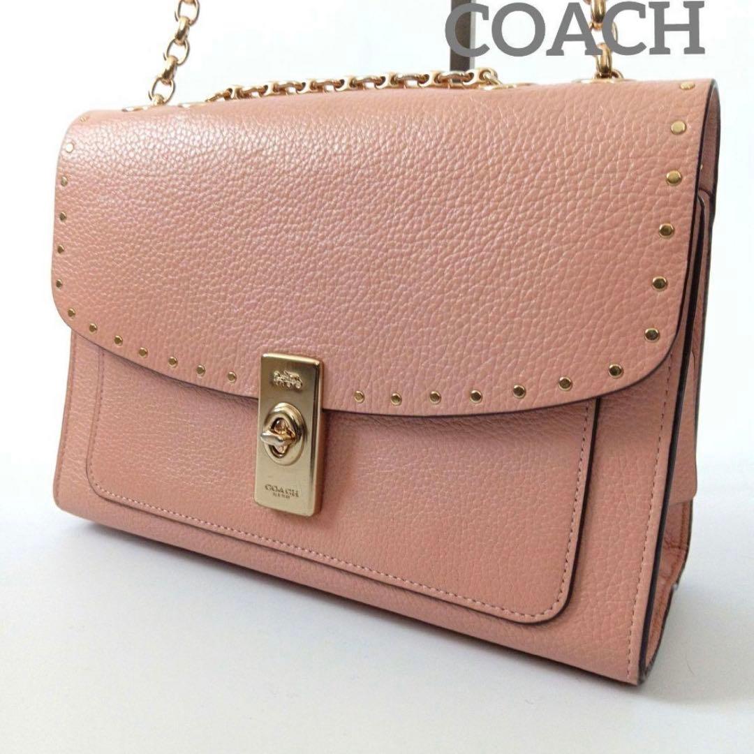 【希少カラー】COACH コーチ レーン ショルダー バッグ ウィズ リベット